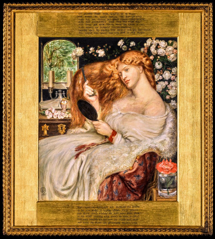 Lady Lilith by Dante Gabriel Charles Rossetti